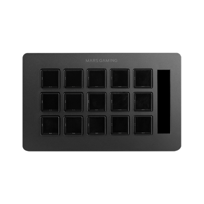 MARSGAMING SLIM STREAM DECK MSD-ONE BLACK CUSTOM KEYS+SOFTWARE [MSD-ONE]