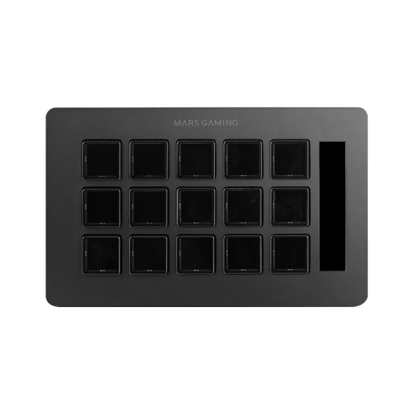 MARSGAMING SLIM STREAM DECK MSD-ONE BLACK CUSTOM KEYS+SOFTWARE [MSD-ONE]