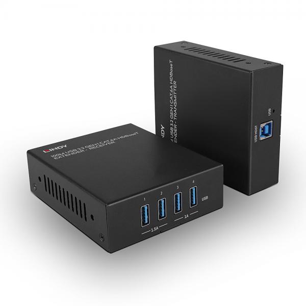 LINDY No. 43410 - Extender USB 3.2 Gen 1 Cat.6A HDBaseT, 100m [LIN-43410]