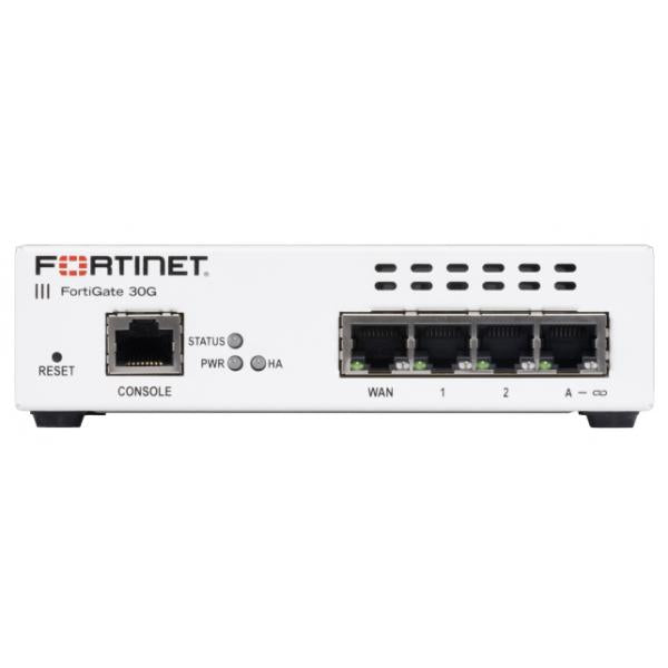 FORTIGATE-30G FIREWALL HARDWARE PIU 1 ANNO DI SERVIZI FORTICARE PREMIUM E FORTIGUARD UTP [FG30GBDL95012]