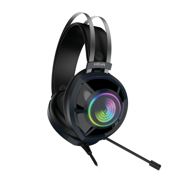 NOUA CUFFIE HEADSET ECHO 7.1 CON MICROFONO USB 7.1 RGB [HS0620DR-S50K71U]