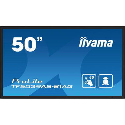 Iiyama ProLite 50 inch Touch - 4K Ultra HD All-in-One PCAP Interactive Display - 3840x2160 [TF5039AS-B1AG]