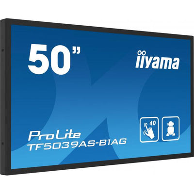 Iiyama ProLite 50 inch Touch - 4K Ultra HD All-in-One PCAP Interactive Display - 3840x2160 [TF5039AS-B1AG]
