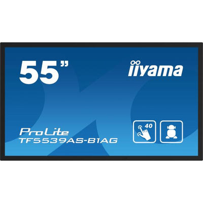 Iiyama ProLite 55 inch Touch - 4K Ultra HD All-in-One PCAP Interactive Display - 3840x2160 [TF5539AS-B1AG]
