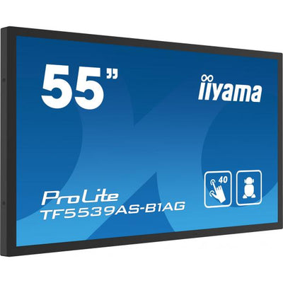 Iiyama ProLite 55 inch Touch - 4K Ultra HD All-in-One PCAP Interactive Display - 3840x2160 [TF5539AS-B1AG]