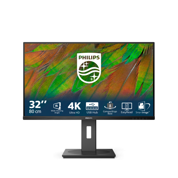 Philips 3000 Series - 32 inch 4K UHD Monitor - 3840x2160 - 60Hz - 4ms [32B1N3800/00]