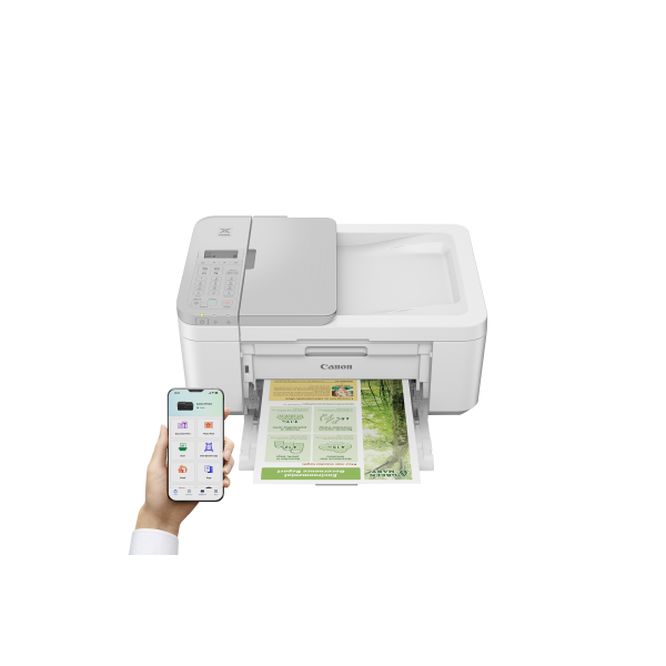 CANON MULTIF. INK A4 COLORE, PIXMA TR4756i, 8,8 PPM, ADF, USB/WIFI, 4 IN 1, BIANCA [5074C046]