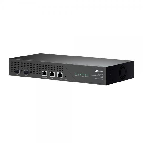 TP-Link - DS-P7001-01 - 1-port GPON OLT, Broadcom Chipset, 1x SFP GPON port, 1x 10Gbps SFP+ uplink ports, 1x 2.5Gbps RJ45 uplink ports, 1x 1Gbps RJ45 uplink ports, 1x RJ45 Console port, 12V DC Power A [DS-P7001-01]