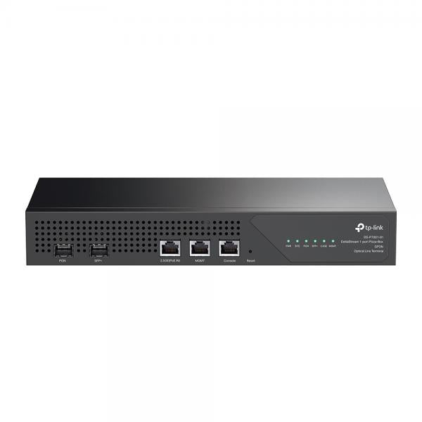 TP-Link - DS-P7001-01 - 1-port GPON OLT, Broadcom Chipset, 1x SFP GPON port, 1x 10Gbps SFP+ uplink ports, 1x 2.5Gbps RJ45 uplink ports, 1x 1Gbps RJ45 uplink ports, 1x RJ45 Console port, 12V DC Power A [DS-P7001-01]