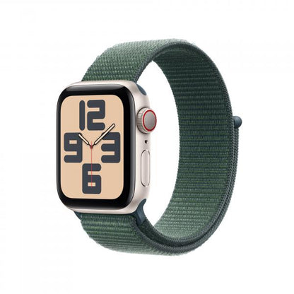 APPLE WATCH SE GPS + CELLULAR 40MM STARLIGHT ALUMINIUM CASE WITH LAKE GREEN SPORT LOOP [MXGH3QL/A]
