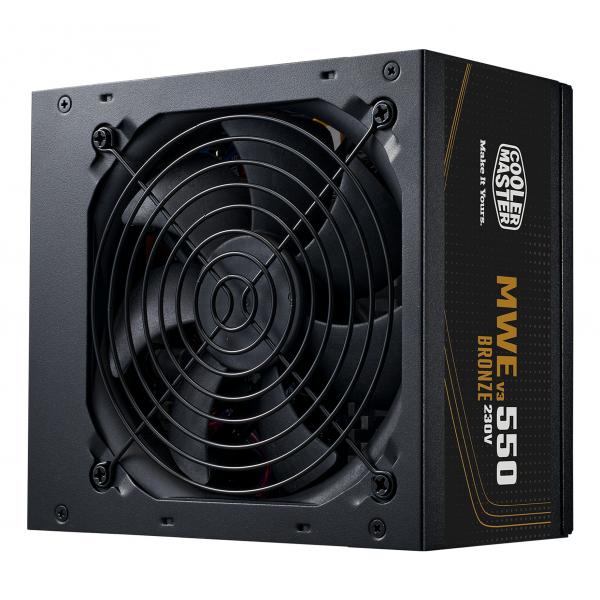 Cooler Master MWE Bronze 550 V3 230V alimentatore per computer 550 W 24-pin ATX ATX Nero [MPE-5501-ACABW-3BEU]