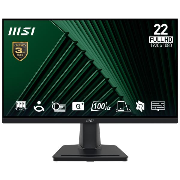 MSI Pro MP225V Monitor PC 54,5 cm (21.4") 1920 x 1080 Pixel Full HD LCD Nero [PROMP225V]