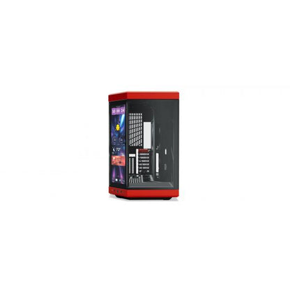 HYTE CASE MID TOWER Y70 TOUCH INFINITE BLACK CHERRY BLK/RD 4xSLOTS GPU 2* [CS-HYTE-Y70TTI-RB]