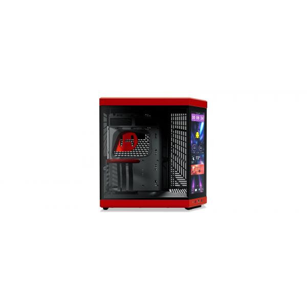 HYTE CASE MID TOWER Y70 TOUCH INFINITE BLACK CHERRY BLK/RD 4xSLOTS GPU 2* [CS-HYTE-Y70TTI-RB]