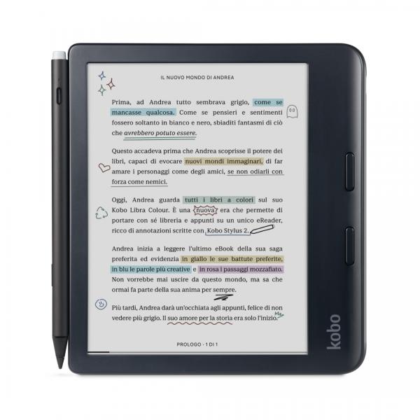 Kobo Pacchetto Libra Colour e Stylus 2 [N428-KU-BK-K-BU]