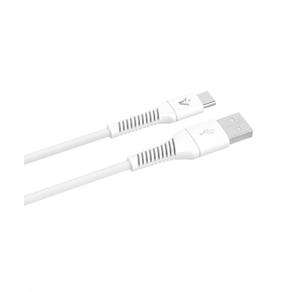VULTECH CAVO SMARTPHONE USB to Type-C, 1,2m, 3.0A 60W, BIANCO [CS-TAC12WH]