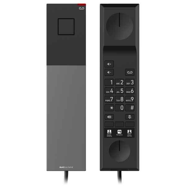 Snom HD300, entry-level hotel phone ,Backlit keyboard, 1 SIP account, 1 GbE, PoE IEEE 802.3af,class 2 [00007010]