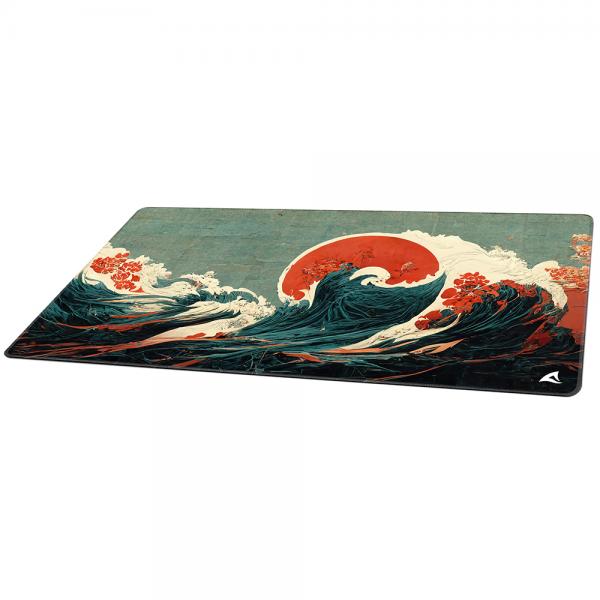 SHARKOON SKILLER SGP40 D2 MOUSEPAD TAPPETINO GAMING 1000 x 500 x 3 MM ONDA BLU/VERDE [SKILLER SGP40 D2]
