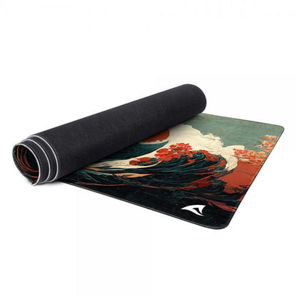 SHARKOON SKILLER SGP40 D2 MOUSEPAD TAPPETINO GAMING 1000 x 500 x 3 MM ONDA BLU/VERDE [SKILLER SGP40 D2]