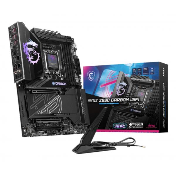 MSI MB MPG Z890 CARBON WIFI GAMING, STD MPG Z890 CARBON WIFI,Z890,LGA1851,4DDR5,3PCIEX16,5M.2,2TBT4, [MPG Z890 C WIFI]