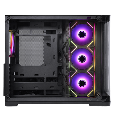 ITEK CASE DARK CAVE CURVED, GAMING TOWER, ATX, 4X12CM ARGB FAN, 2XUSB3, TYPE-C, CURVED TEMP GLASS S [ITGCADCCB]