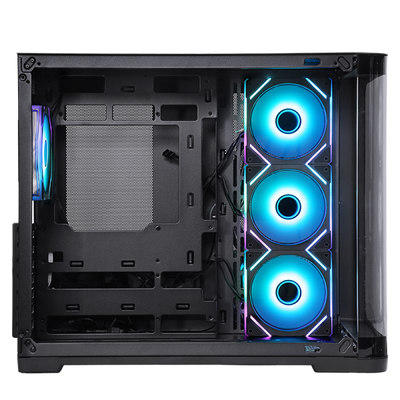 ITEK CASE DARK CAVE CURVED, GAMING TOWER, ATX, 4X12CM ARGB FAN, 2XUSB3, TYPE-C, CURVED TEMP GLASS S [ITGCADCCB]
