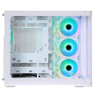 ITEK CASE DARK CAVE CURVED, GAMING TOWER, ATX, 4X12CM ARGB FAN, 2XUSB3, TYPE-C, CURVED TEMP GLASS S [ITGCADCCW]