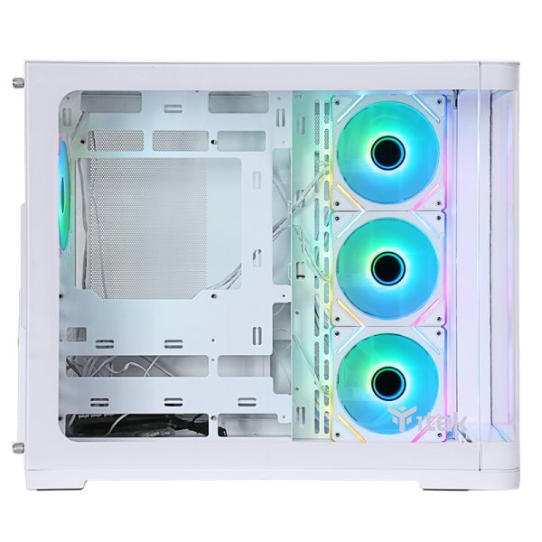 ITEK CASE DARK CAVE CURVED, GAMING TOWER, ATX, 4X12CM ARGB FAN, 2XUSB3, TYPE-C, CURVED TEMP GLASS S [ITGCADCCW]
