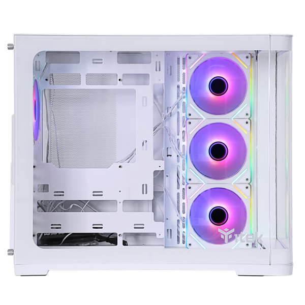 ITEK CASE DARK CAVE CURVED, GAMING TOWER, ATX, 4X12CM ARGB FAN, 2XUSB3, TYPE-C, CURVED TEMP GLASS S [ITGCADCCW]
