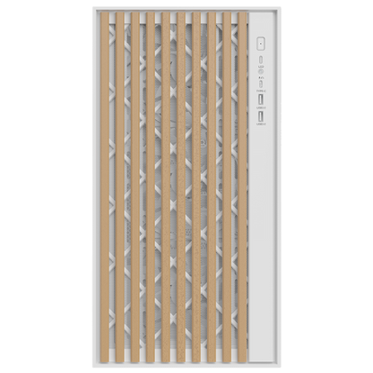 ITEK CASE WOODY, GAMING TOWER, ATX, 3X12CM BLACK FAN, 2XUSB3, TYPE-C, WOOD FRONT, TEMP GLASS SIDE P [ITGCAWO28W]