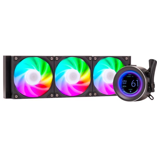 ITEK DISSIPATORE A LIQUIDO ARCTIC SPHERE LCD 360 - 360MM SKT UNIVERSALE PWM FAN LCD 2.8 CON SOFTW [ITLCASL360]