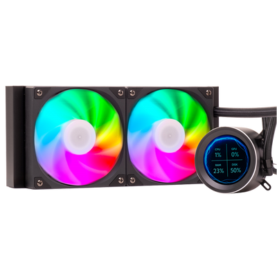ITEK DISSIPATORE A LIQUIDO ARCTIC SPHERE LCD 240 - 240MM SKT UNIVERSALE PWM FAN LCD 2.8 CON SOFTW [ITLCASL240]