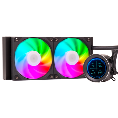 ITEK DISSIPATORE A LIQUIDO ARCTIC SPHERE LCD 240 - 240MM SKT UNIVERSALE PWM FAN LCD 2.8 CON SOFTW [ITLCASL240]