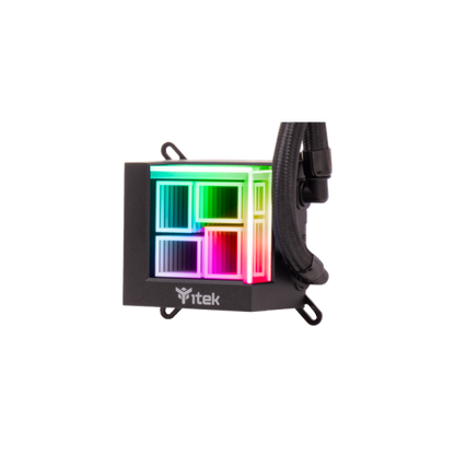 ITEK DISSIPATORE A LIQUIDO HYDRO CUBE 240B - 240MM SKT UNIVERSALE PWM FAN ARGB [ITLCHCA240]