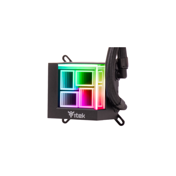 ITEK DISSIPATORE A LIQUIDO HYDRO CUBE 240B - 240MM SKT UNIVERSALE PWM FAN ARGB [ITLCHCA240]