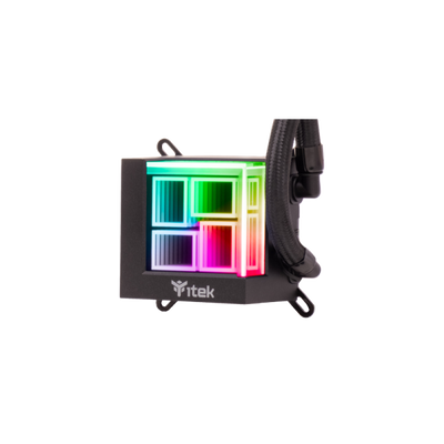 ITEK DISSIPATORE A LIQUIDO HYDRO CUBE 240B - 240MM SKT UNIVERSALE PWM FAN ARGB [ITLCHCA240]