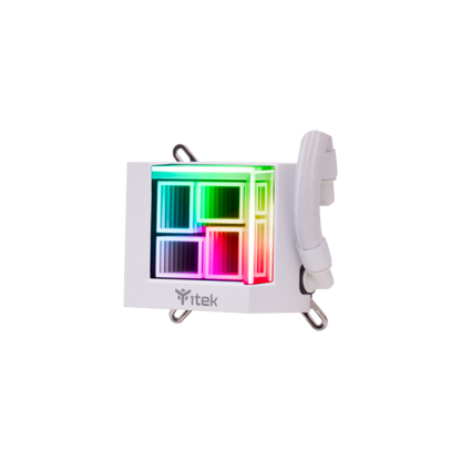 ITEK DISSIPATORE A LIQUIDO HYDRO CUBE 240W - 240MM SKT UNIVERSALE PWM FAN ARGB WHITE EDITION [ITLCHCA240W]
