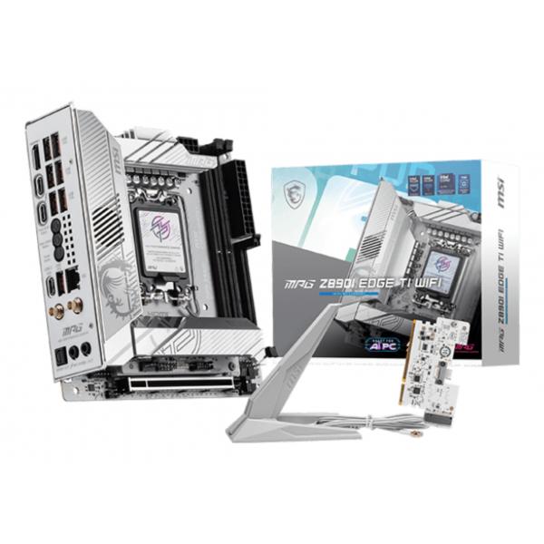MSI MB Z890, MPG Z890I EDGE TI, GAMING, WIFI STD MPG Z890I EDGE TI WIFI,Z890,LGA1851,2DDR5,1PCI-EX16,4M.2, MINI-ITX [MPG Z890I E TI WIFI]