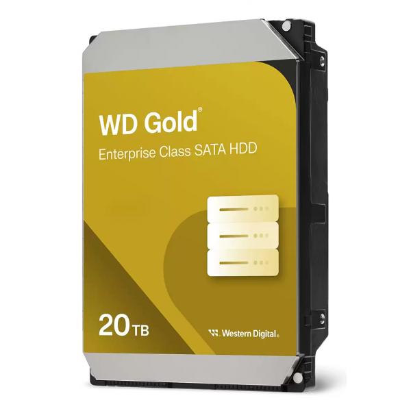 Western Digital Gold WD203KRYZ disco rigido interno 20 TB 7200 Giri/min 512 MB 3.5" SATA [WD203KRYZ]
