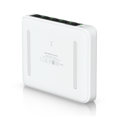 Ubiquiti - USW-Flex-2.5G-5-EU - UniFi 5 Port Layer 2 switch with 4 2.5 GbE ports, 2.5 GbE PoE+ input port for power, Optional powering with included 5V, 1A USB-C adapter... [USW-Flex-2.5G-5-EU]