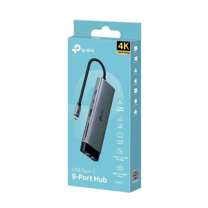 TP-Link UH9120C hub di interfaccia USB 3.2 Gen 1 (3.1 Gen 1) Type-C 5000 Mbit/s [UH9120C]