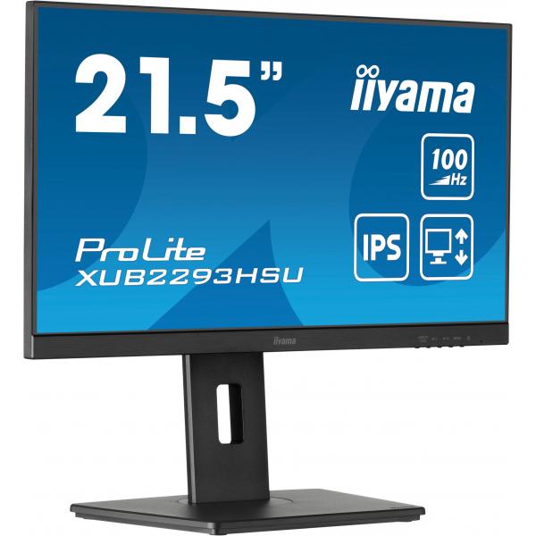 iiyama ProLite XUB2293HSU-B7 Monitor PC 54,6 cm (21.5") 1920 x 1080 Pixel Full HD LED Nero [XUB2293HSU-B7]