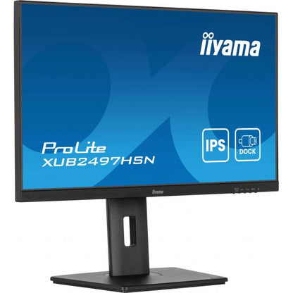 Iiyama ProLite 24 inch - Full HD IPS LED Monitor - 1920x1080 - USB-C Dock - Pivot / HAS / RJ45 / USB-C [XUB2497HSN-B2]