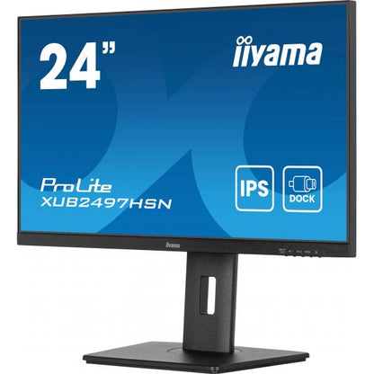Iiyama ProLite 24 inch - Full HD IPS LED Monitor - 1920x1080 - USB-C Dock - Pivot / HAS / RJ45 / USB-C [XUB2497HSN-B2]