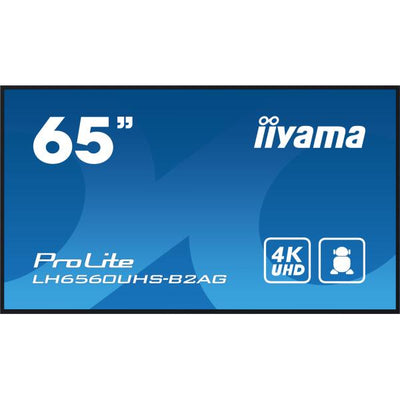 Iiyama ProLite 65 inch - 4K Ultra HD Professional Digital Signage Display - 3840x2160 [LH6560UHS-B2AG]