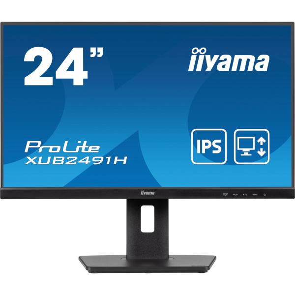 Iiyama ProLite 24 inch - Full HD IPS LED Monitor - 1920x1080 - Pivot / HAS [XUB2491H-B1]