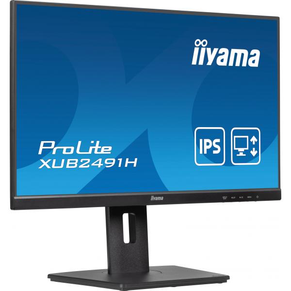 Iiyama ProLite 24 inch - Full HD IPS LED Monitor - 1920x1080 - Pivot / HAS [XUB2491H-B1]