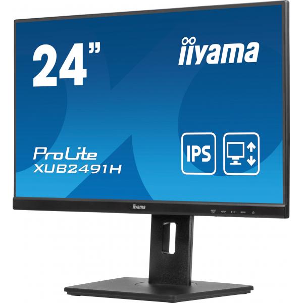 Iiyama ProLite 24 inch - Full HD IPS LED Monitor - 1920x1080 - Pivot / HAS [XUB2491H-B1]