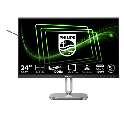 Philips 5000 series 24 inch - 1920 x 1080 - Full HD - LCD - Black [24B2G5301/00]