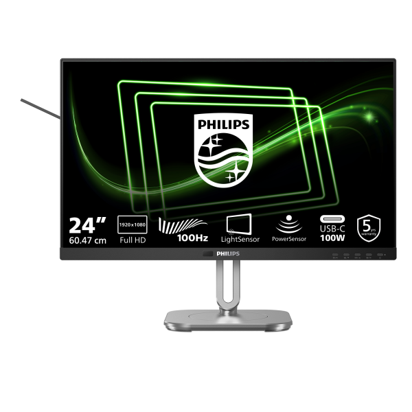 Philips 5000 series 24 inch - 1920 x 1080 - Full HD - LCD - Black [24B2G5301/00]